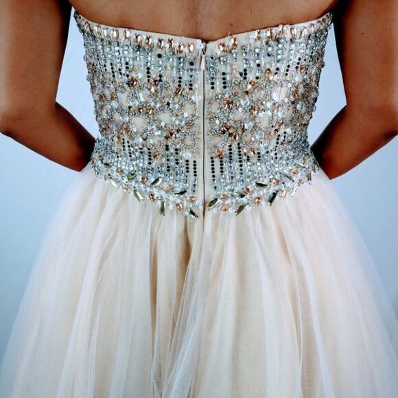 Terani Couture Jeweled Formal Strapless Dress $407 - Picture 6 of 9
